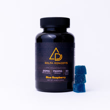 Load image into Gallery viewer, 30 HHC Blue Raspberry Vegan Gummies- 750mg
